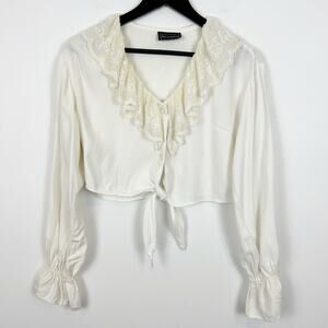 Vintage Anxiety Peter Pan Collar Blouse Size Small